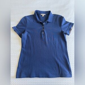 BURBERRY BRIT Blue Short Sleeve Polo shirt, Size Medium